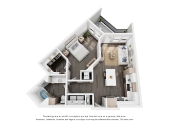 1 bed, 1 bath, 775 sqft, $1,950