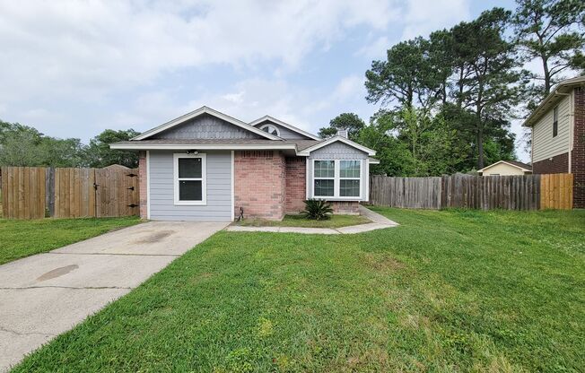 Beautiful 3 bedroom 2 bath home in Humble Texas. All new appliances, all new bathroom fixtures, carpet and paint. Ready for move in. Please call to schedule an appointment to view the property.