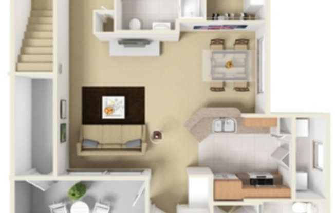 2 beds, 2 baths, 1,025 sqft, $925
