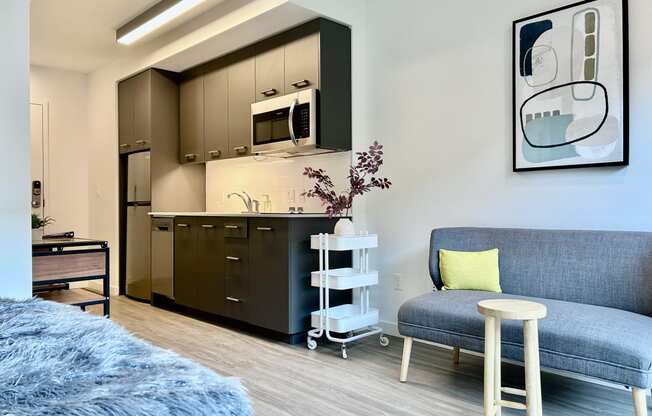 Kitchen Interior at DOCK 59 APARTMENTS, PORTLAND, Oregon