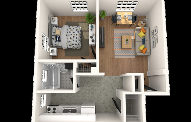 1 bed, 1 bath, 470 sqft, $1,125, Unit B-31