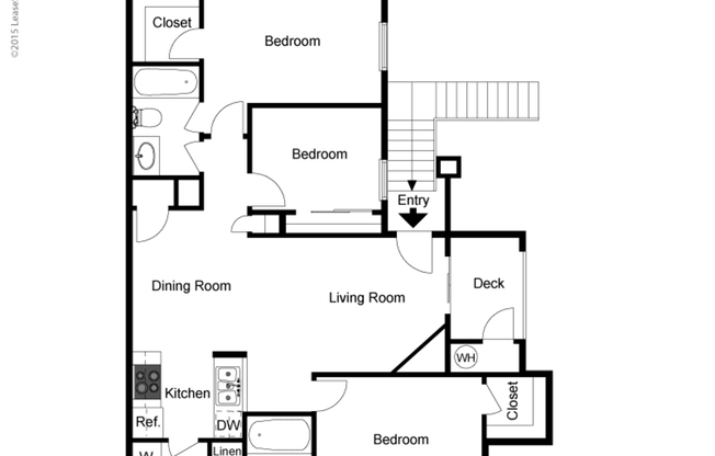 3 beds, 2 baths, 1,205 sqft, $1,690