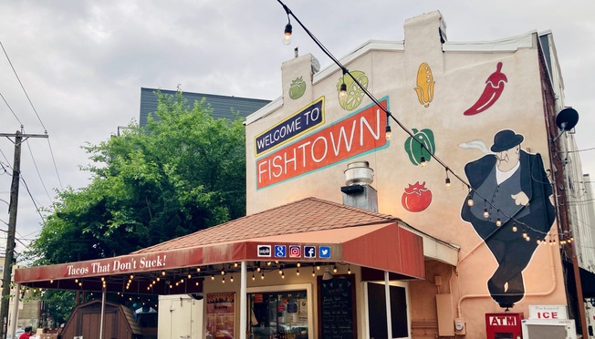 Heffe Tacos and Fishtown Mural
