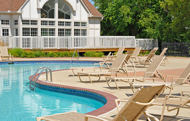 Poolside Sundeck at The Springs Apartment Homes, Novi