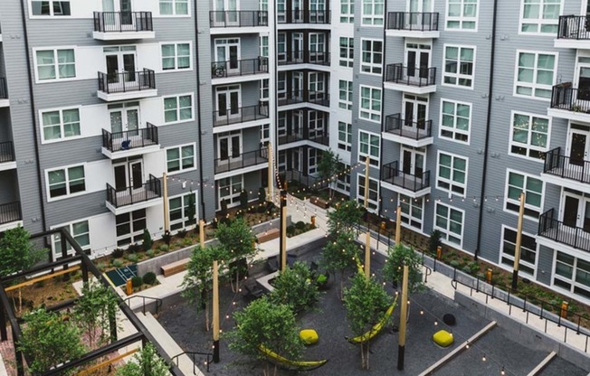 The courtyard at Modera Reynoldstown is an oasis right within your reach