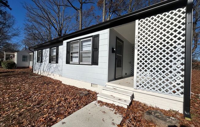 One Level newly renovated  3 bedroom 1 bath ranch home off Battleground ave. Conveniently location and fenced in backyard.