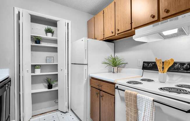 apartment kitchen with extra storage