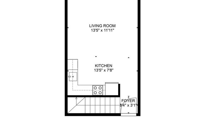 1 bed, 1 bath, 746 sqft, $1,725