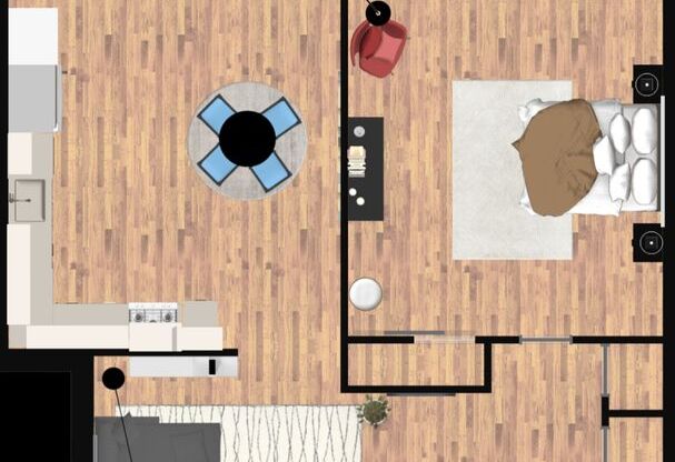 1 bed, 1 bath, 740 sqft, $1,125, Unit 1118I