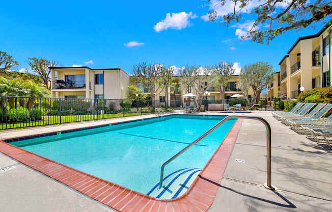 the swimming pool at the preserve at polo apartments tx at Casa Del Amo Apartments, Torrance, CA 90505