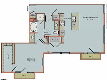 1 bed, 1 bath, 1,133 sqft, $2,405