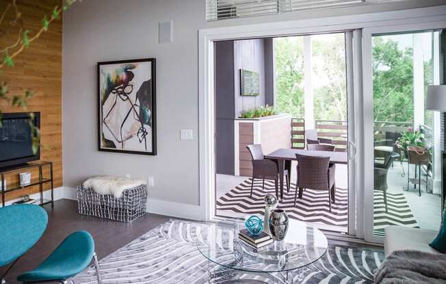 Glass Doors Creates A Flowing Living Space at Morningside Atlanta by Windsor, 30324, GA