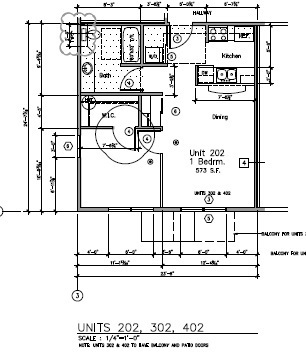 1 bed, 1 bath, 573 sqft, $1,595, Unit 302