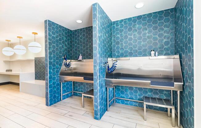 As a pet-friendly community, Modera Encore offers a dedicated pet spa with professional grooming stations, wash areas, and drying equipment for added convenience.