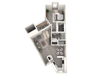 1 bed, 1 bath, 820 sqft, $1,499