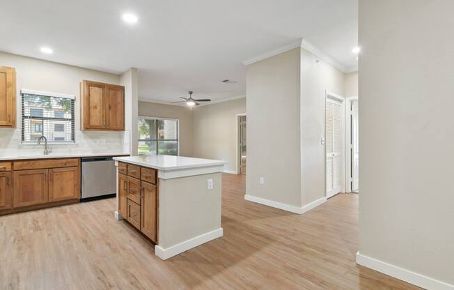 Spacious Kitchen at The Canyons Apartments, Fort Worth, Texas