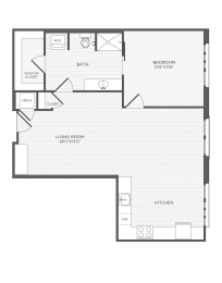 1 bed, 1 bath, 830 sqft, $2,133