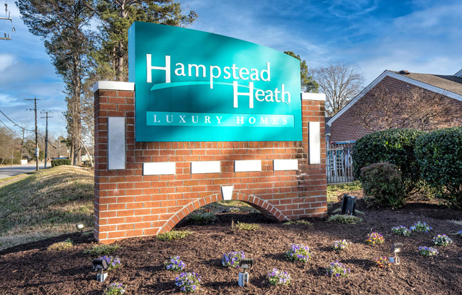 Property Sign at Hampstead Heath Luxury Homes in Hampton VA