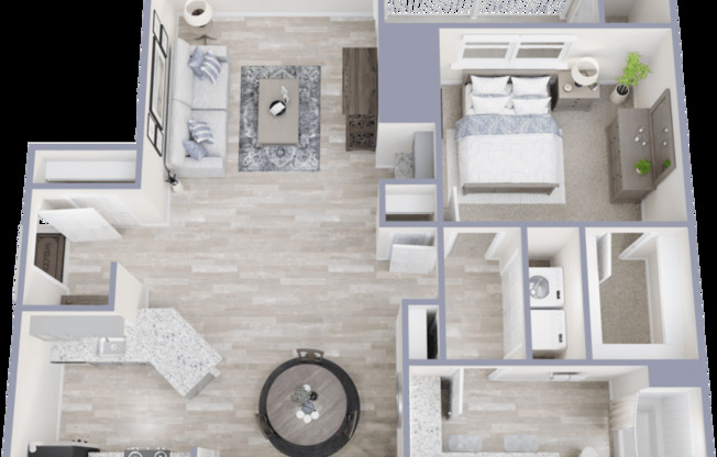 1 bed, 1 bath, 834 sqft, $1,190