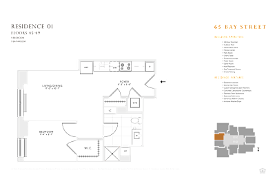 1 bed, 1 bath, $3,555