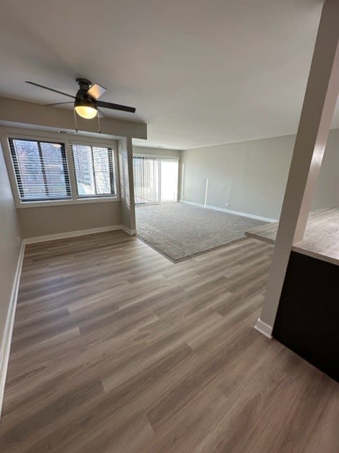 Spacious Living Room & Dining Room