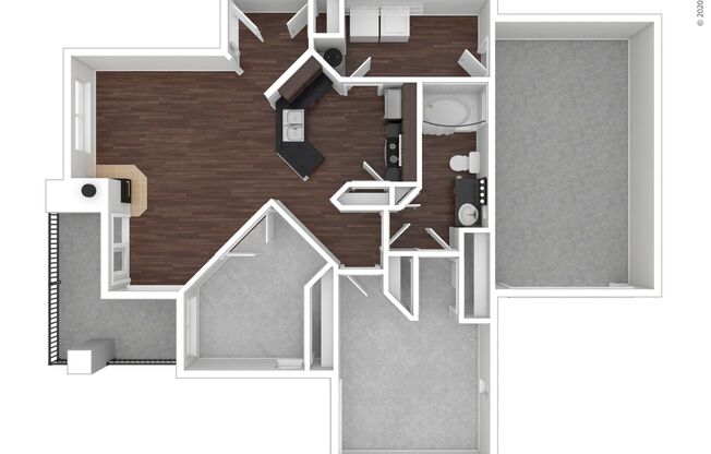 2 beds, 1 bath, 953 sqft, $1,679