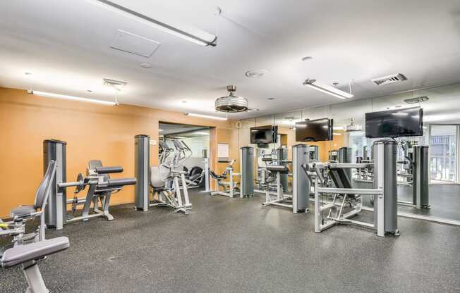 Fitness center updated weight room  at Lenox Park, Maryland, 20910