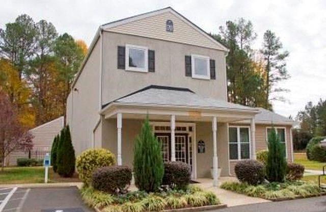 Exterior Building at Emory Woods Apartments, Durham, NC.