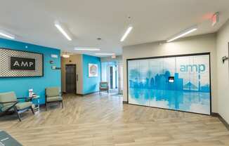 Picturesque Lobby Area at AMP Apartments, PRG Real Estate, Louisville