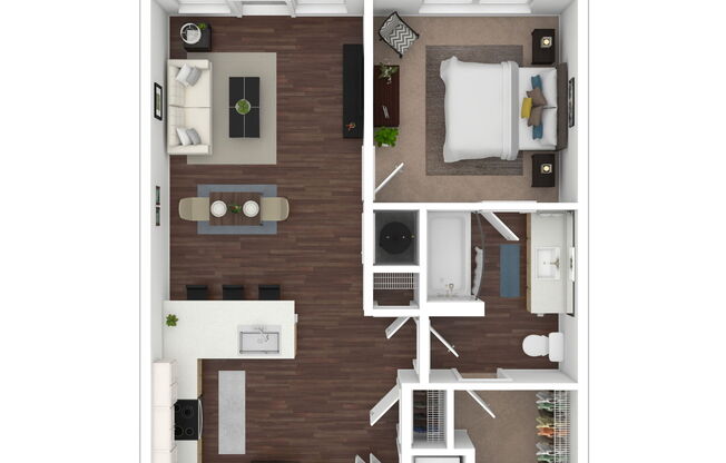 1 bed, 1 bath, 675 sqft, $1,419