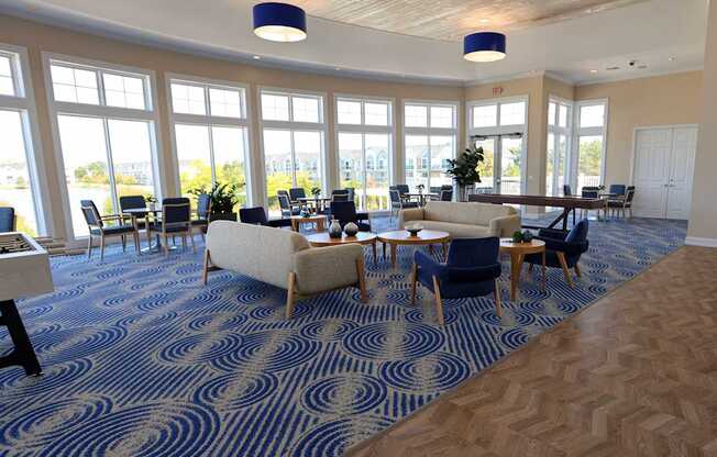 Luxurious Clubhouse at The Harbours Apartments, Michigan