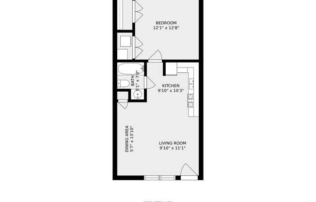 1 bed, 1 bath, 531 sqft, $980, Unit 11