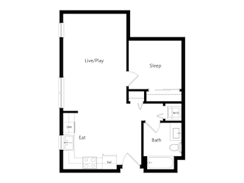 1 bed, 1 bath, 647 sqft, $3,155