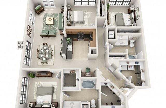 3 beds, 2 baths, 1,547 sqft, $2,742