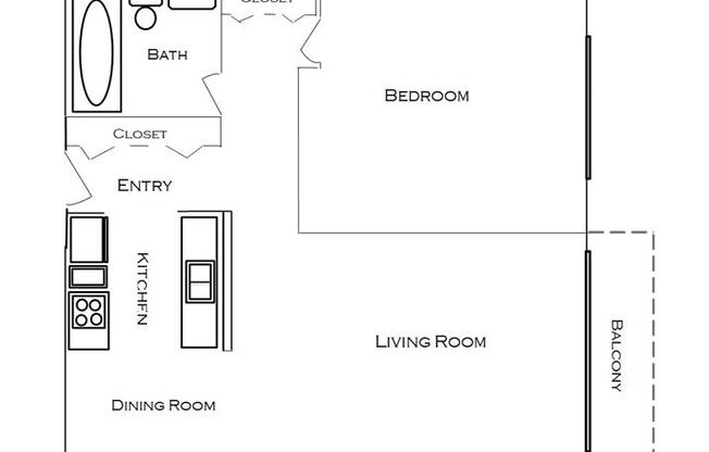 956 Place Apartments Floorplan