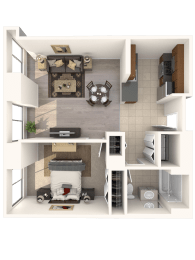 1 bed, 1 bath, 772 sqft, $2,260