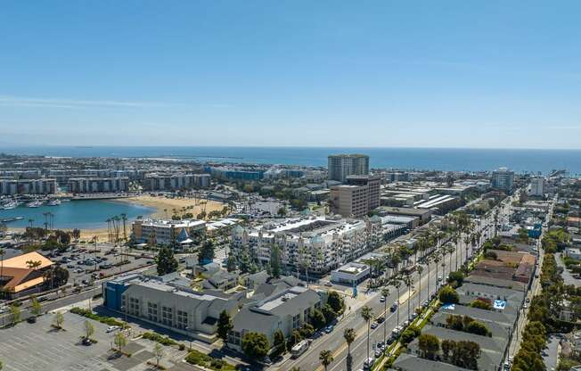 Aerial view of Marina Del Rey