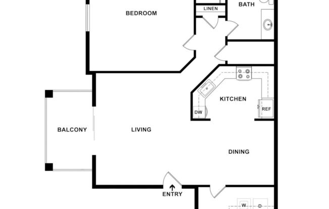 1 bed, 1 bath, 770 sqft, $1,130