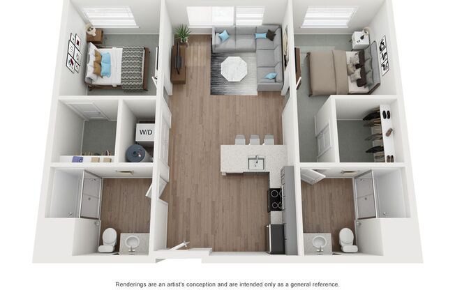 2 beds, 2 baths, 1,025 sqft, $1,899