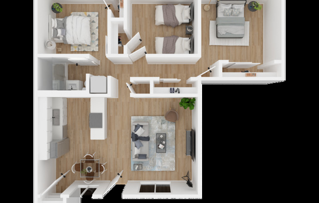 3 beds, 1 bath, 915 sqft, $2,270