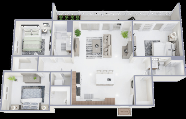 3 beds, 2 baths, 1,307 sqft, $2,730