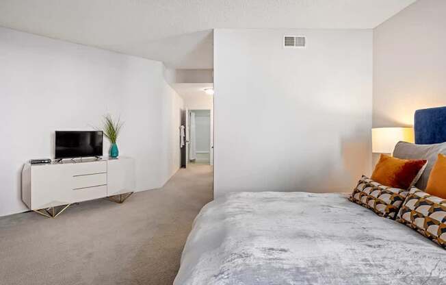 Spacious Bedroom Area at Towers at Costa Verde Apartments, San Diego, CA, 92122