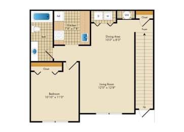 1 bed, 1 bath, 695 sqft, $2,923