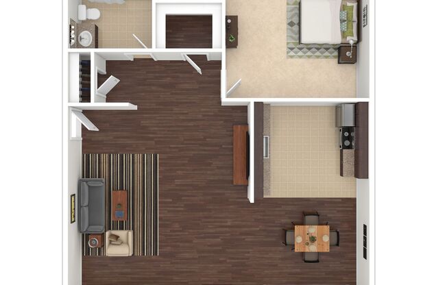 1 bed, 1 bath, 610 sqft, $1,630, Unit 64