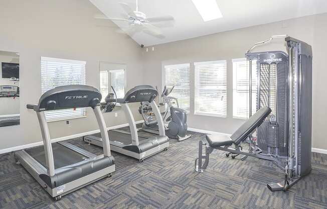 Fitness Center with Weight Equipment