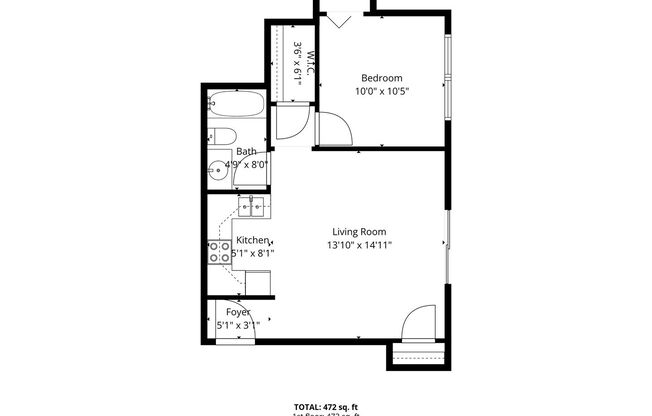 1 bed, 1 bath, 582 sqft, $999, Unit 2333-06