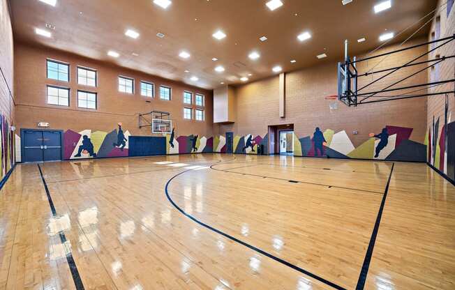 Basketball Court at Las Brisas Apartments in Round Rock, Texas