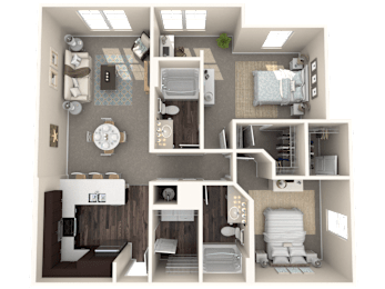 2 beds, 2 baths, 1,176 sqft, $2,191