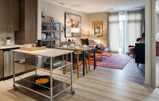 Warm Living And Dining Room at Indigo 301, Pennsylvania