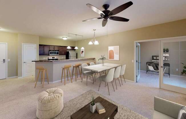 Clubroom With Kitchen at The Ponds at Heritage Place, Sartell, MN 56377